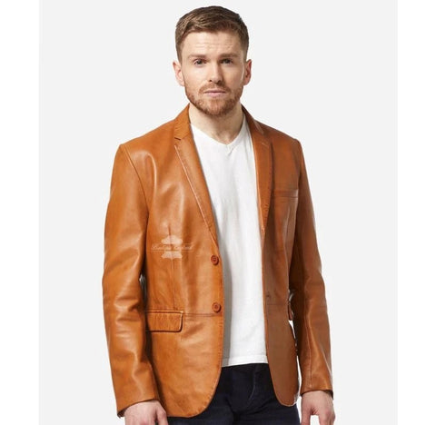 Men's leather blazer Jackets