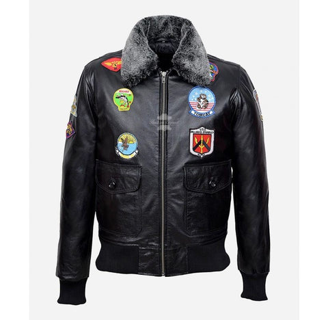 Top gun leather jacket