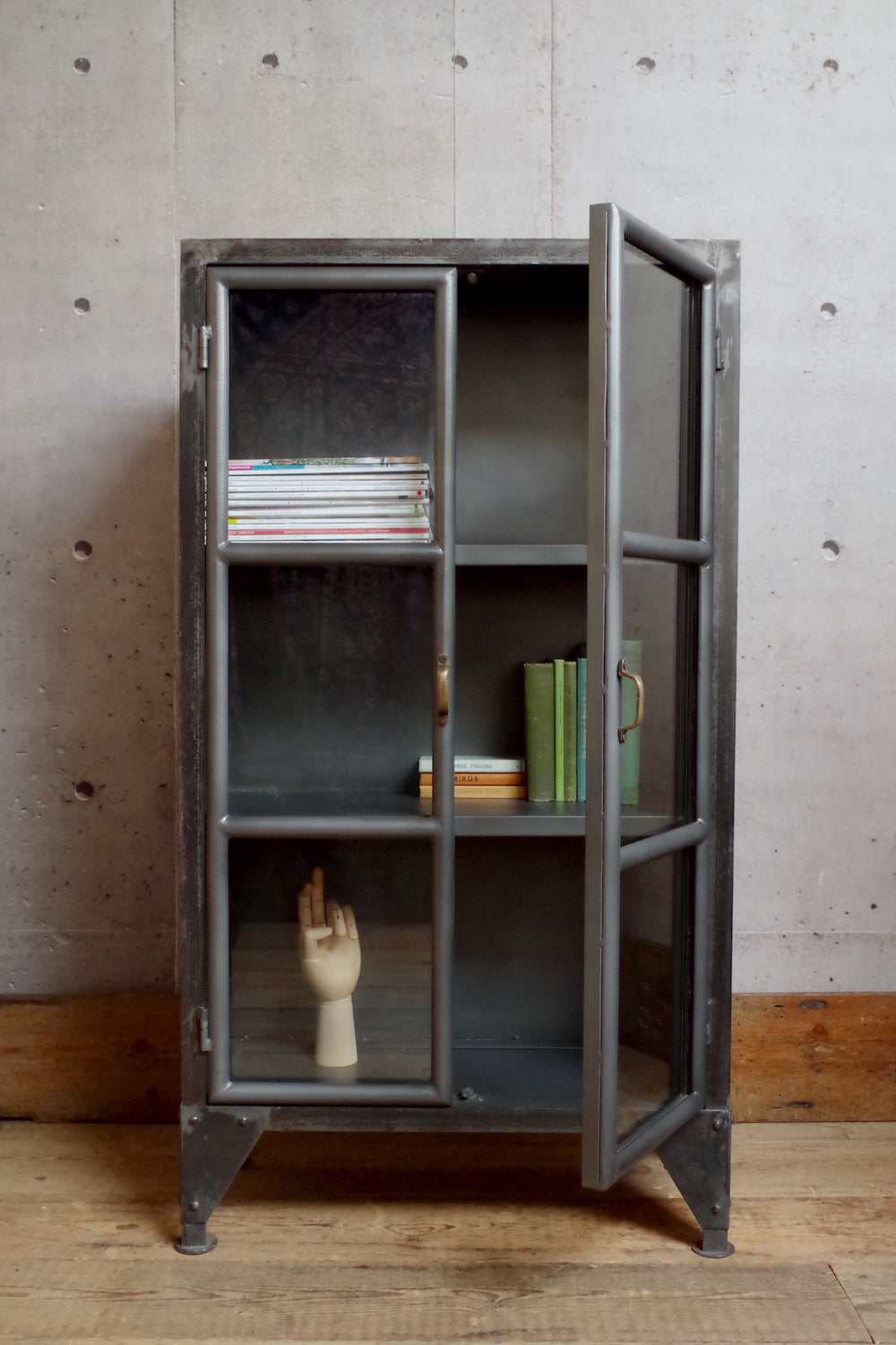 Low Industrial Style Display Cabinet Vincent And Barn