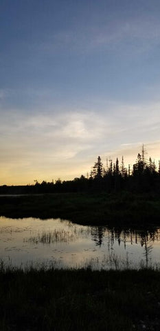 Photo: Sunset over a lake