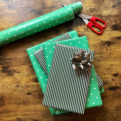 Image: green wrapping paper