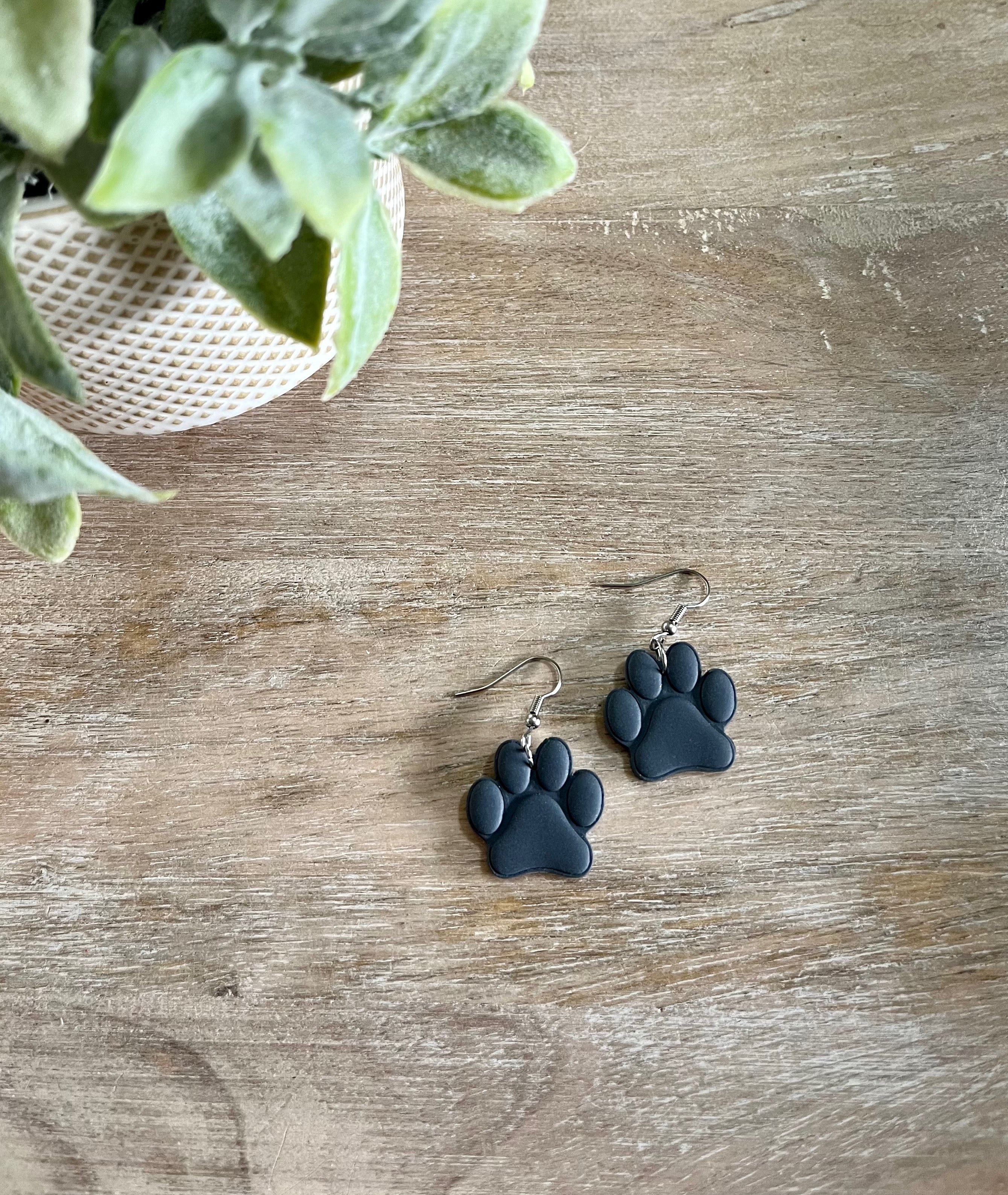 Blue Gray Large Paw Dangles