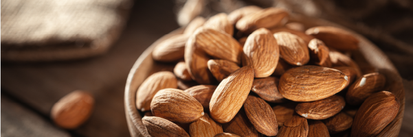 Almonds are one of the best nuts for high protein, it is a true nut and second highest protein in the list.