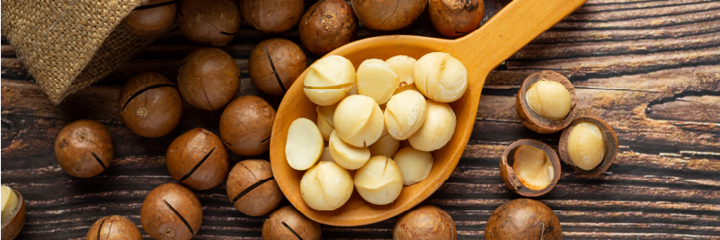 Macadamias are rich in healthy fats that is one of the key to hormone product of serotonin and melatonin.
