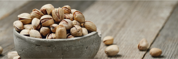 Pistachios is on par with almonds for the best nuts with high protein.