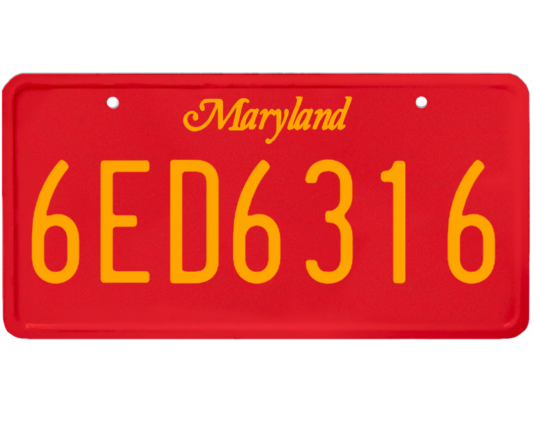 Maryland License Plate Wrap Kit PlateWraps