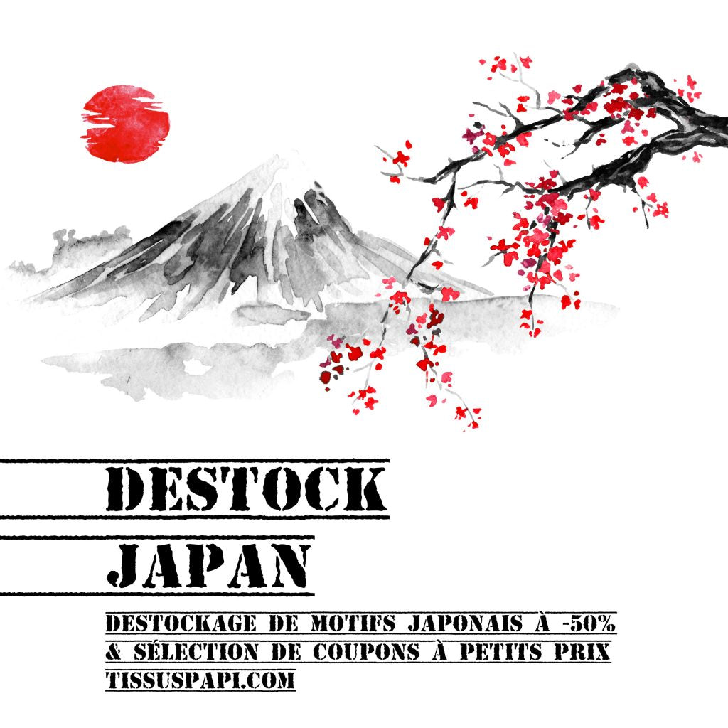 Tissus japonais destock coupons