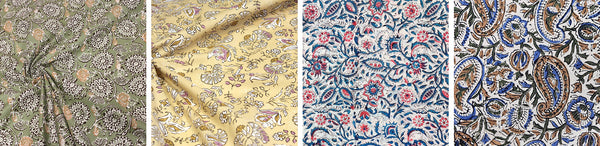 Découvrez notre collection des tissus motifs indiens Kalamkari