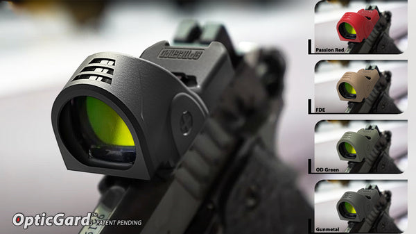 Color options of OpticGard Scope Cover for Vortex, Holosun and Trijicon