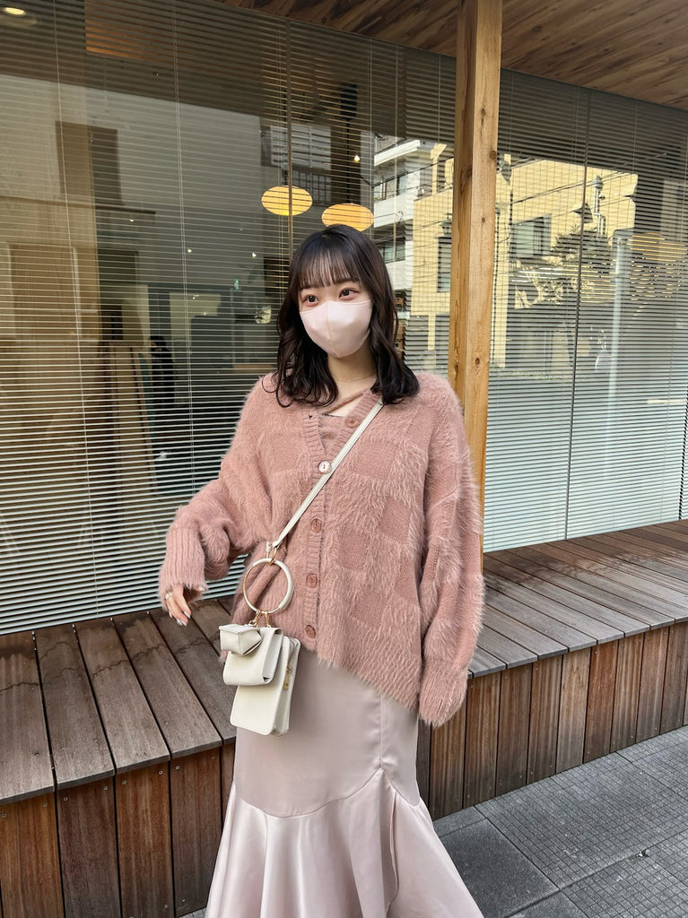 muguet shaggy knit ensemble - トップス