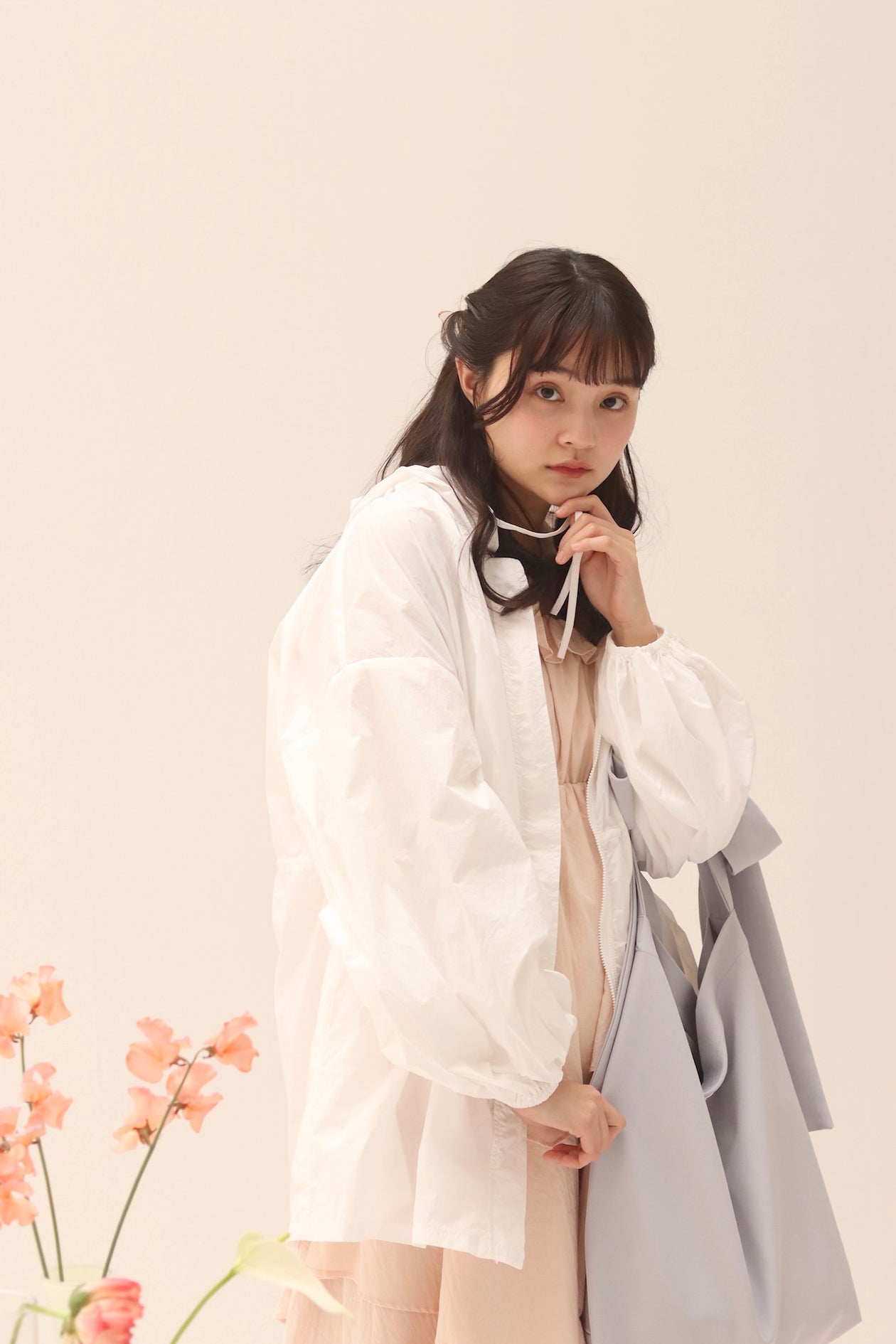 欲しいの muguet back pleats angel trench coat トレンチコート