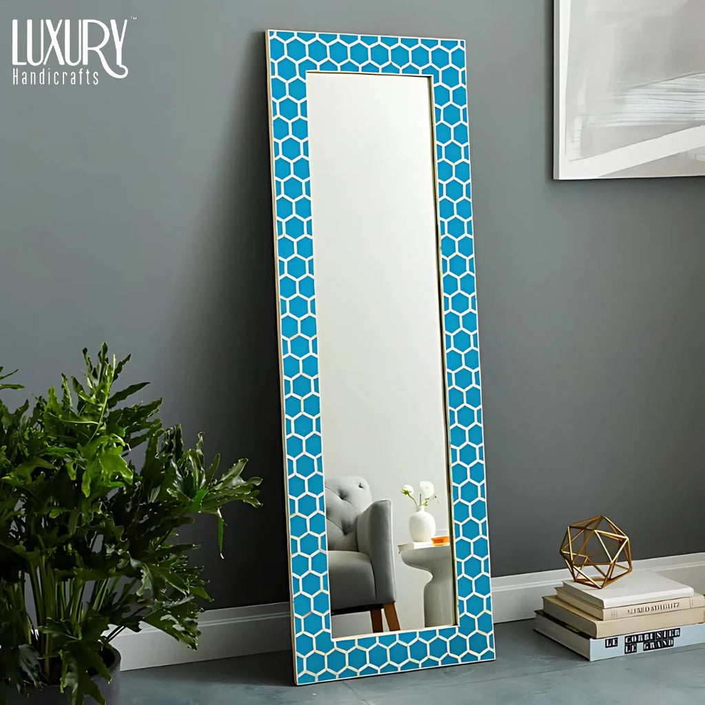 Bone Inlay Mirror Dining Setup