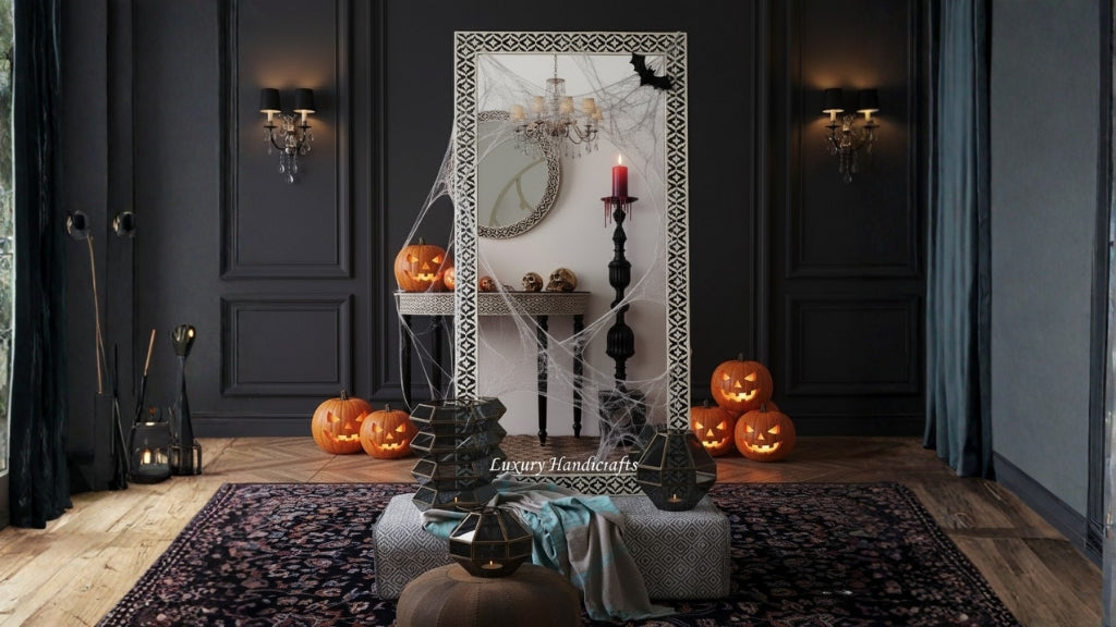 Grey Bone Inlay Mirror