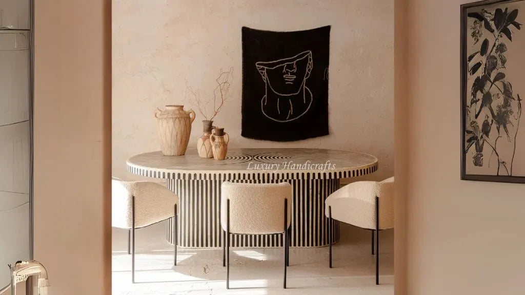 Premium Bone Inlay Dining Table online