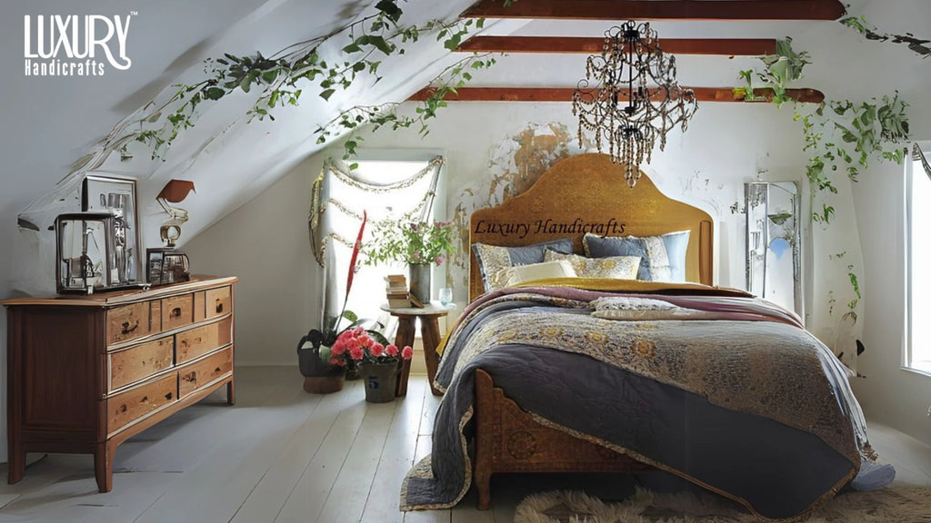 Antique Brass Headboard Design