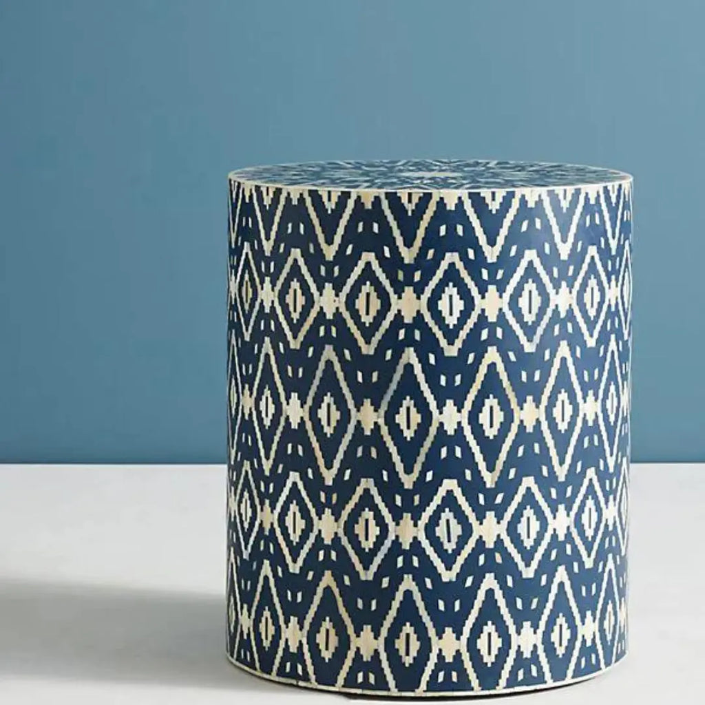 Bone inlay side table