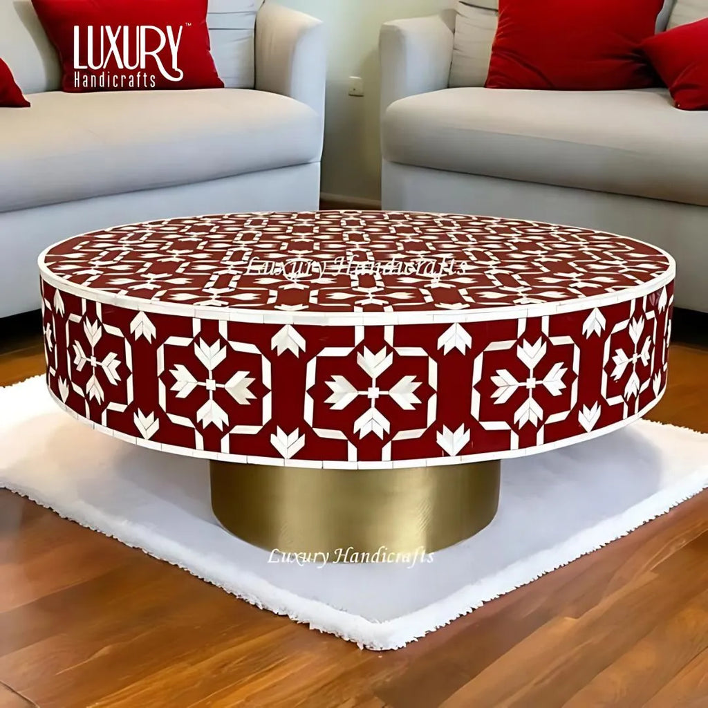 Buy bone inlay coffee table