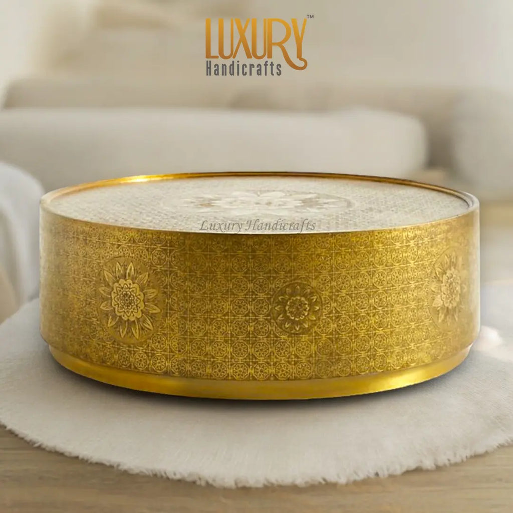 brass square coffee table