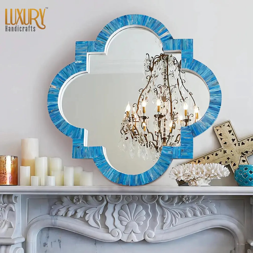Buy bone inlay mirror frame