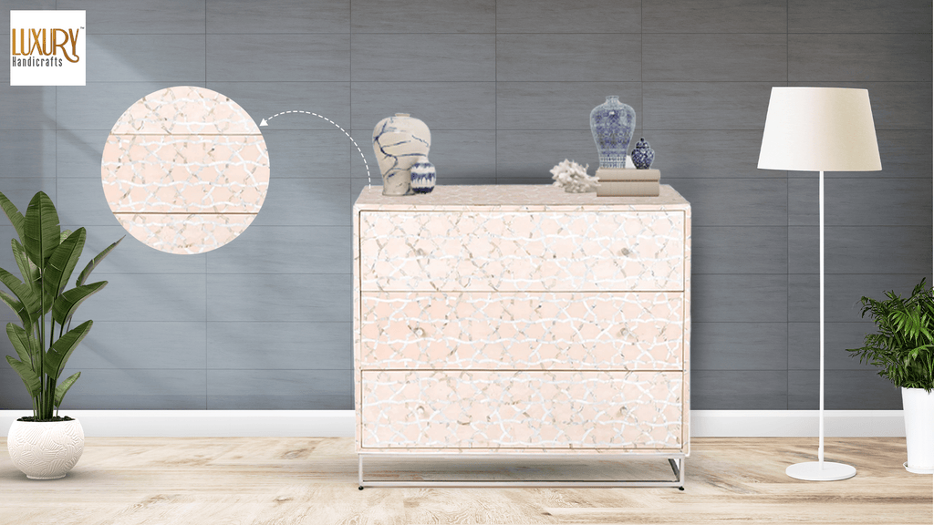 buy mother of pearl chest of drawers online