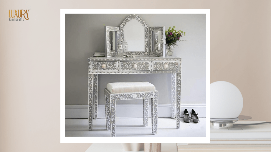 buy mother of pearl inlay desk online