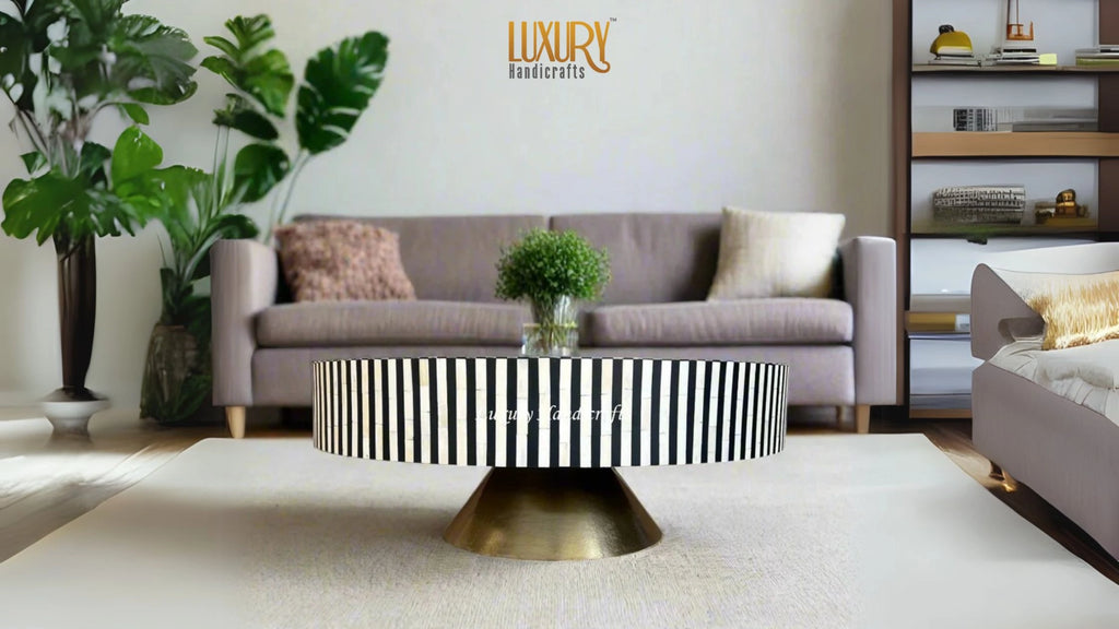 Bone Inlay Coffee Table