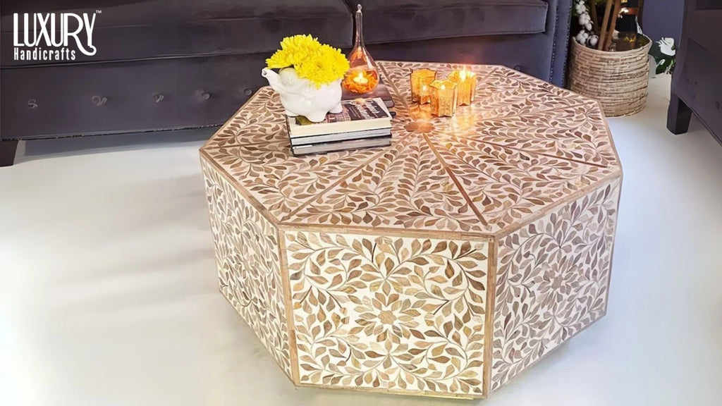 Wood Handcarved Coffee Table