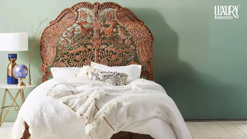 Wooden Slat Wall headboard