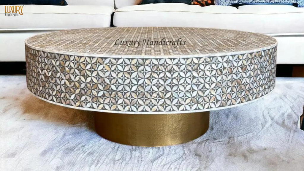 mother of pearl center table price