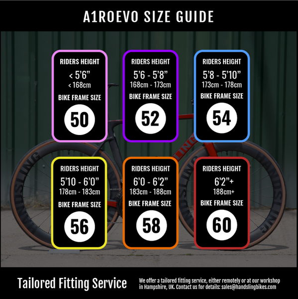 Handsling A1R0evo Size guide