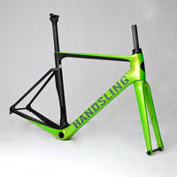 Handsling Bikes Handsling A1R0evo frame - Pearlescent Candy Green | bikes built to your personalised equirements. race proven in-house design - Bike Fit included and Zero percent finance.