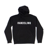 Handsling Bikes Handsling White Logo Hoodie | bikes built to your personalised equirements. race proven in-house design - Bike Fit included and Zero percent finance.