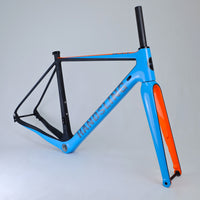 Handsling Bikes Handsling CEXevo frame - Team Blue and Orange | bikes built to your personalised equirements. race proven in-house design - Bike Fit included and Zero percent finance.