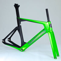 Handsling Bikes Handsling TR3evo Track Frame - Neon Green | bikes built to your personalised equirements. race proven in-house design - Bike Fit included and Zero percent finance.