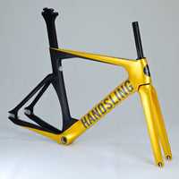 Handsling Bikes Handsling TR3evo Track Frame - Inca Yellow | bikes built to your personalised equirements. race proven in-house design - Bike Fit included and Zero percent finance.