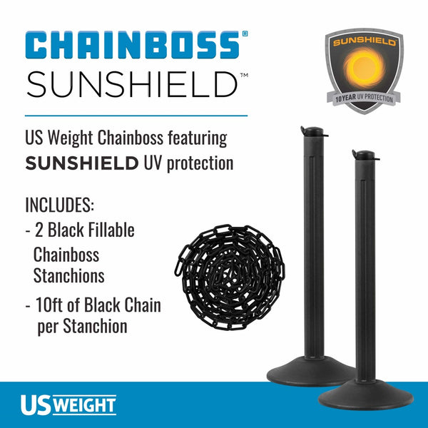 Chainboss YELLOW Plastic Safety 2 Chain UV Resistant - 25ft bag