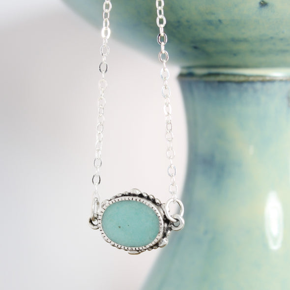 Oval Turquoise Necklace 