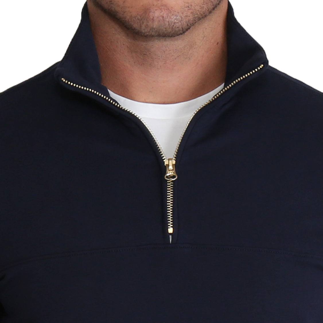 Quarter Zip - Solid Navy - State and Liberty Clothing Company