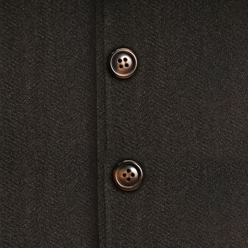 Black Herringbone Overcoat - State and Liberty Clothing Company