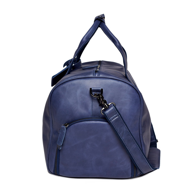 The Essential Duffel Bag - Navy Leather