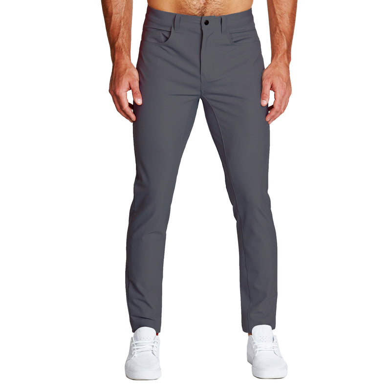 Athletic Fit Stretch Tech Chino - Charcoal - State and Liberty Clothing ...