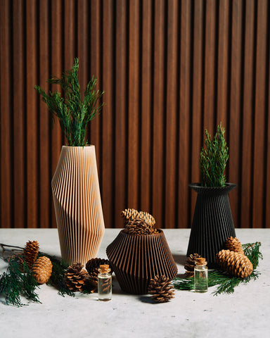 Cedar Oil infused modern vases