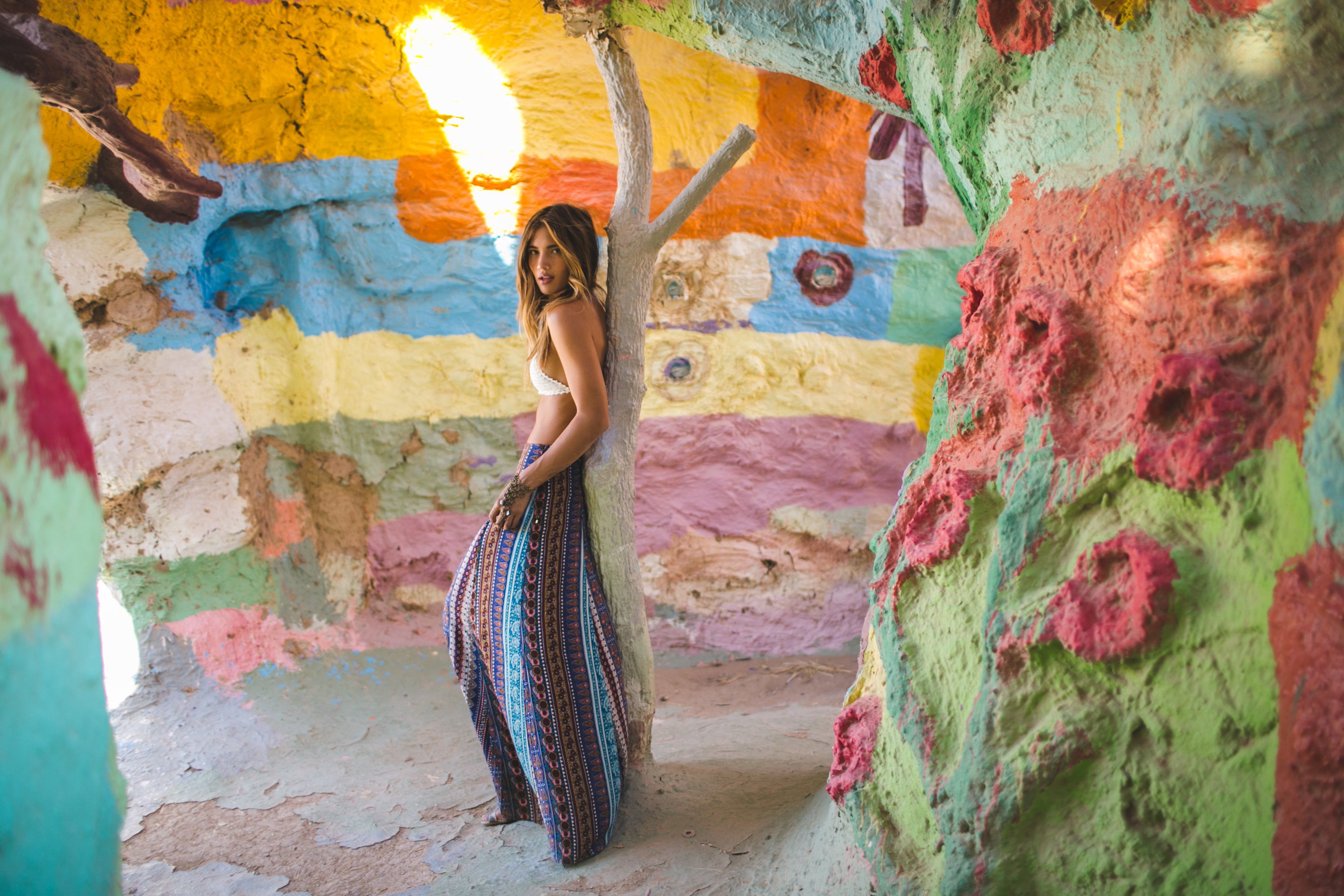 Soleil Blue Editorial: Rocky Barnes at Salvation Mountain