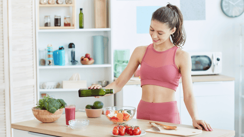 Woman Cooking Sweet Potato