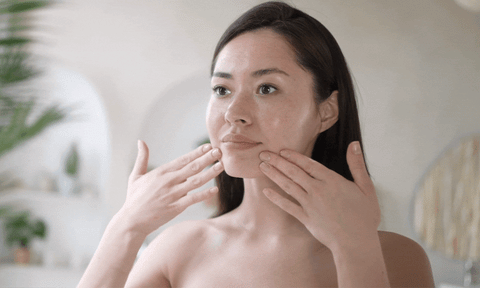 Woman Skincare Routine for Grainy Skin
