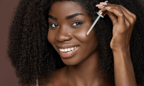 Woman Using Enzymes on Skin