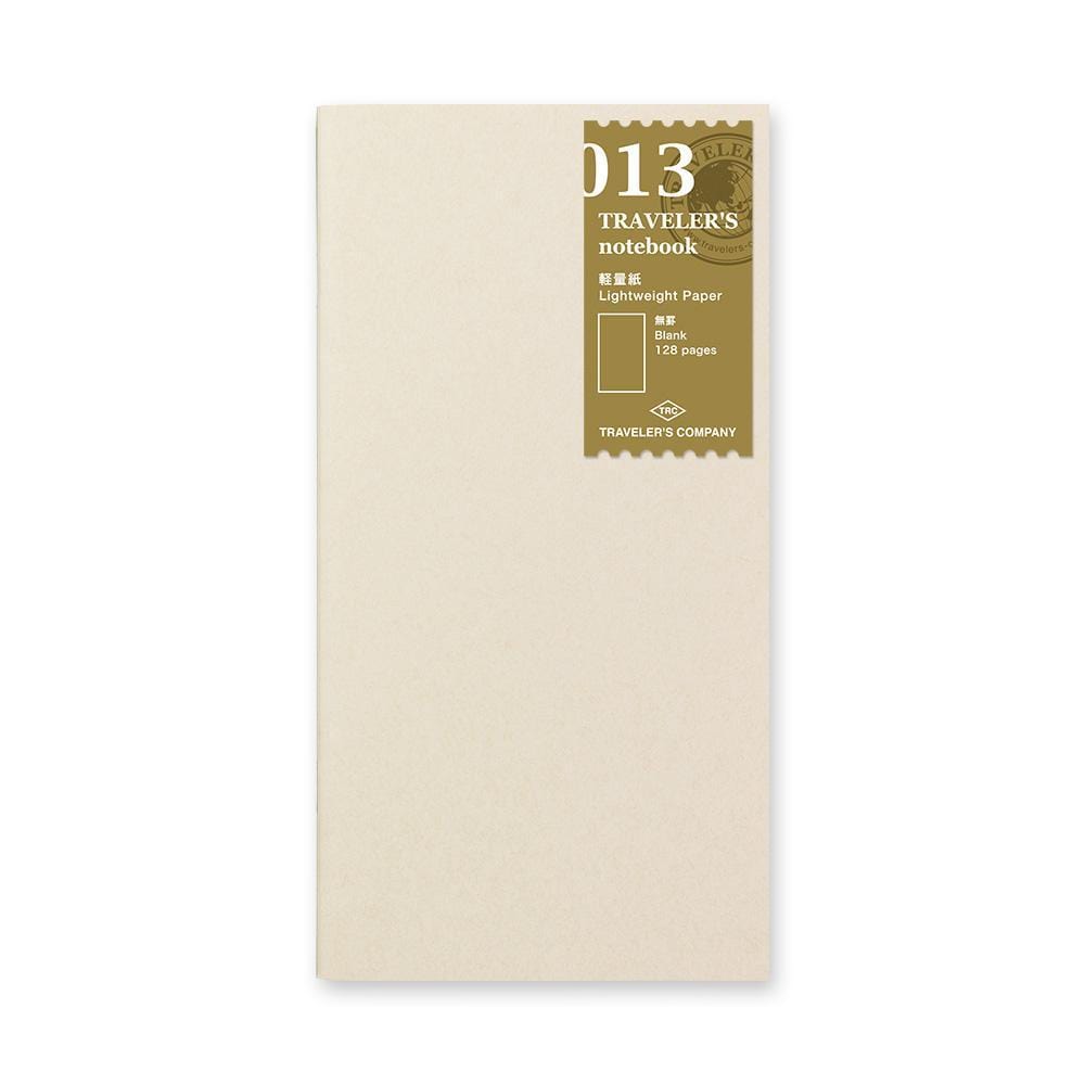 013 TRAVELER'S Notebook Regular - Refill - Lightweight Paper Notebook