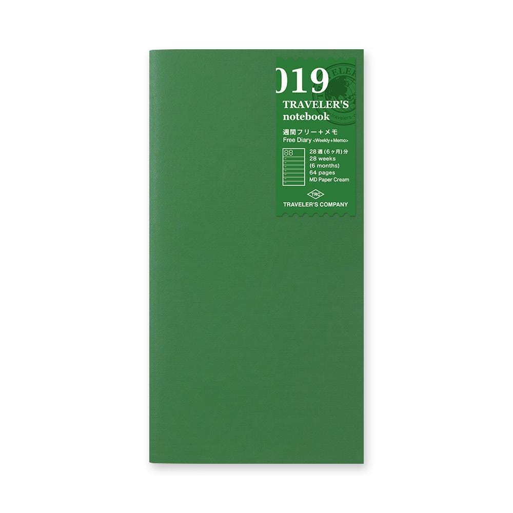 019 TRAVELER'S Notebook Regular - Refill - Weekly Memo Planner Diary N -  The Paper Seahorse