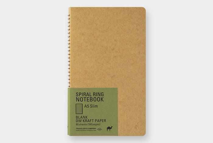 Traveler's Company - Spiral Ring Notebook - Blank MD Paper White