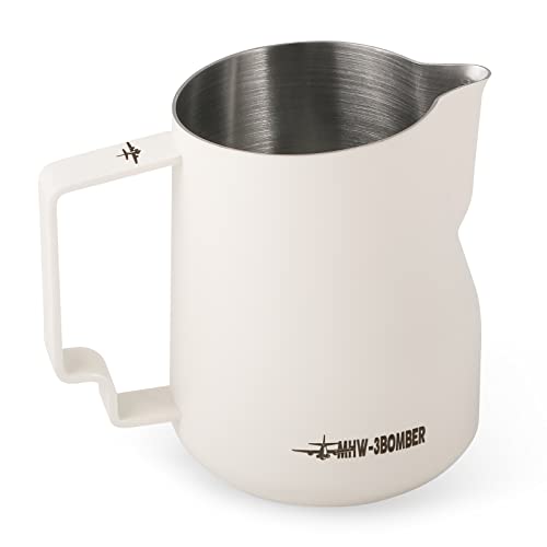 Milk Frothing Jug, Stainless Steel Espresso Machine Accessories with Scale Espresso Steaming for Cappuccino Cafe, Size: 500 mL, 500ml